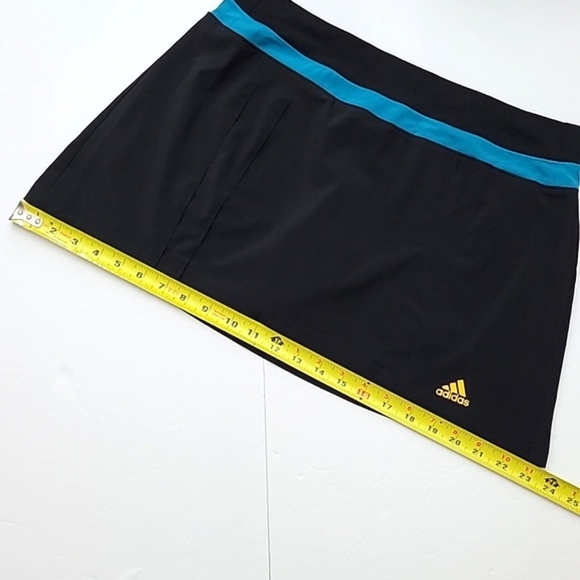 Adidas Climalite Athletic Skort Black & Teal Size Medium - Picture 11 of 13